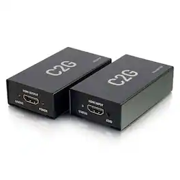 C2G - 757120601807 60180 HDMI Over Cat5/Cat6 Extender - Full HD (1920 x 1080) - 164-feet (50m) Range - 2 x Network (RJ - Black