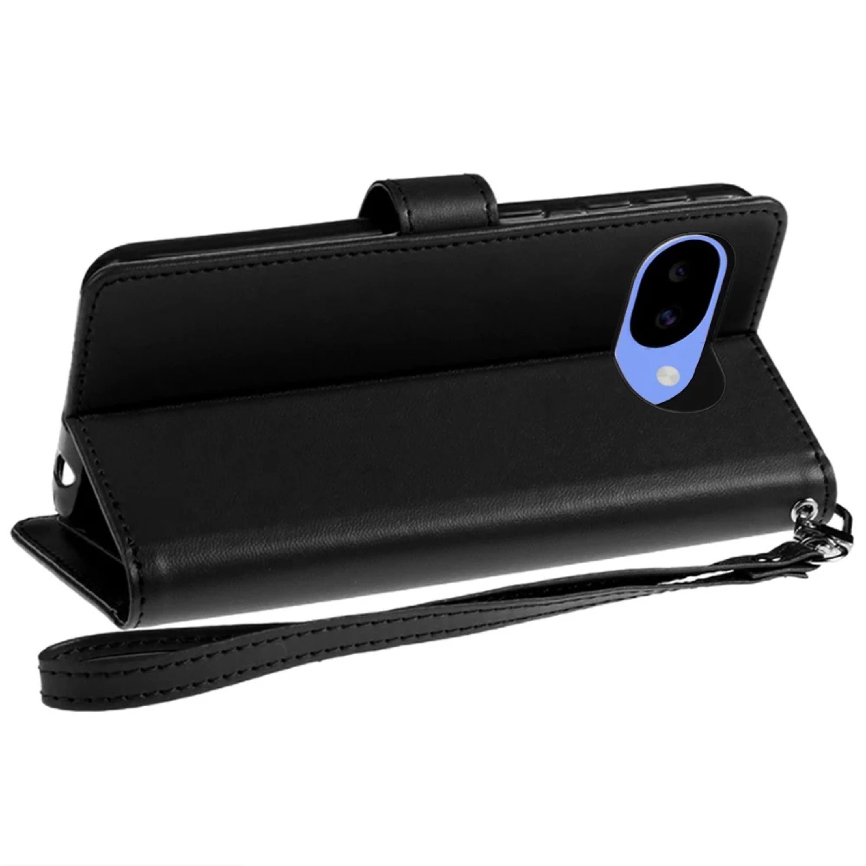 Kitcheniva - PU Leather Wallet Phone Case With Wrist Strap Tempered Glass For Google Pixel 10a - Black price history on PriceWatchPro