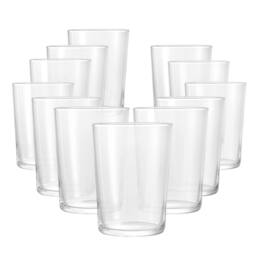 Bormioli Rocco - Bodega Maxi Tumblers, Set of 12, 17 Oz Tempered Glass Cups - Clear
