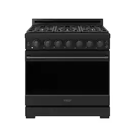 Gordon Ramsay Series by Thor Kitchen 6.0 Cu. Ft Freestanding Gas Range - Black