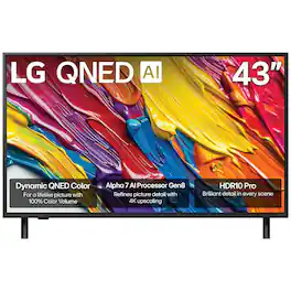 LG - 43QNED82AUA 43" QNED AI 4K Smart TV with HDR10 Pro (2025)
