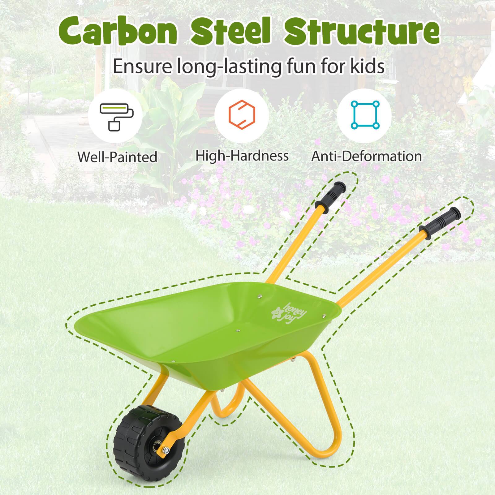 Carbon Steel Structure  
Ensure long-lasting fun for kids  
Well-Painted  
High-Hardness  
Anti-Deformation