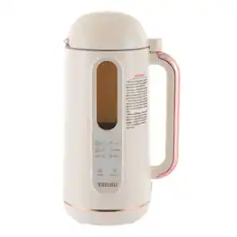 Home Collection - Corded Electric Soybean Milk Maker – Auto Nut Juicer & Kettle, 30oz Cold / 23.67oz Hot - Beige