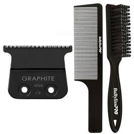 Babyliss - Pro FX707B Graphite Fine Tooth T Blade Fits All FX787 with Brush + Comb - Black