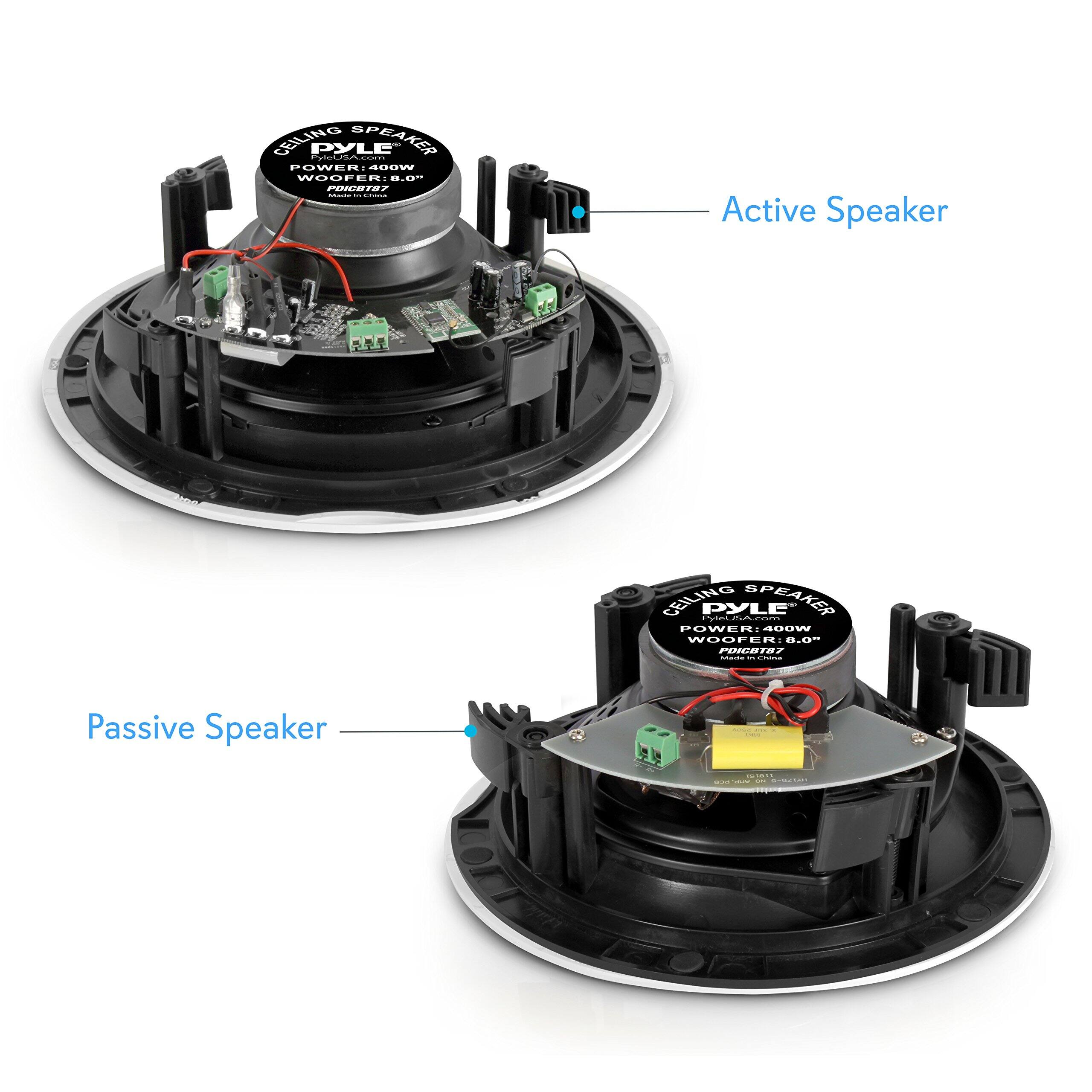 CEILING SPEAKER  
PYLE  
POWER: 400W  
WOOFER: 8.0"  
MODEL: PIC877  

Active Speaker  

Passive Speaker