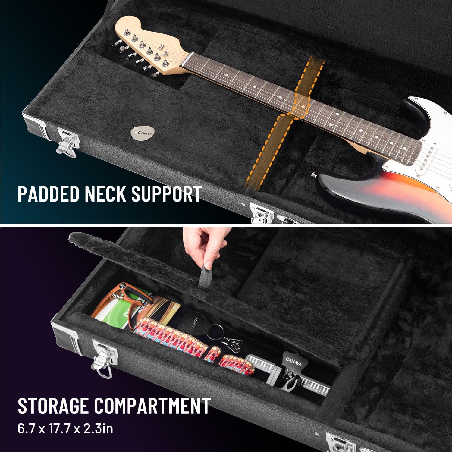 Padded Neck Support

Storage Compartment
6.7 x 17.7 x 2.3in