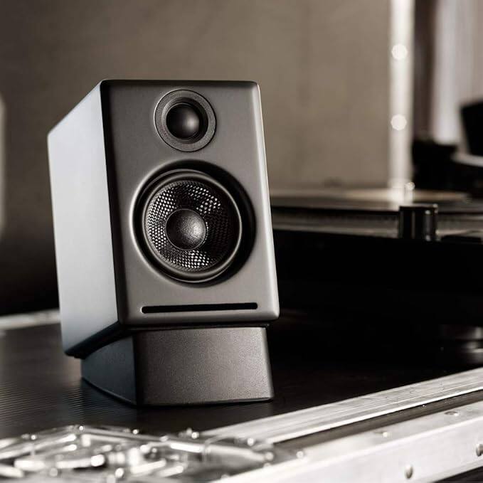 Alt View 1. Audioengine - DS1 Desktop Stands - Black.
