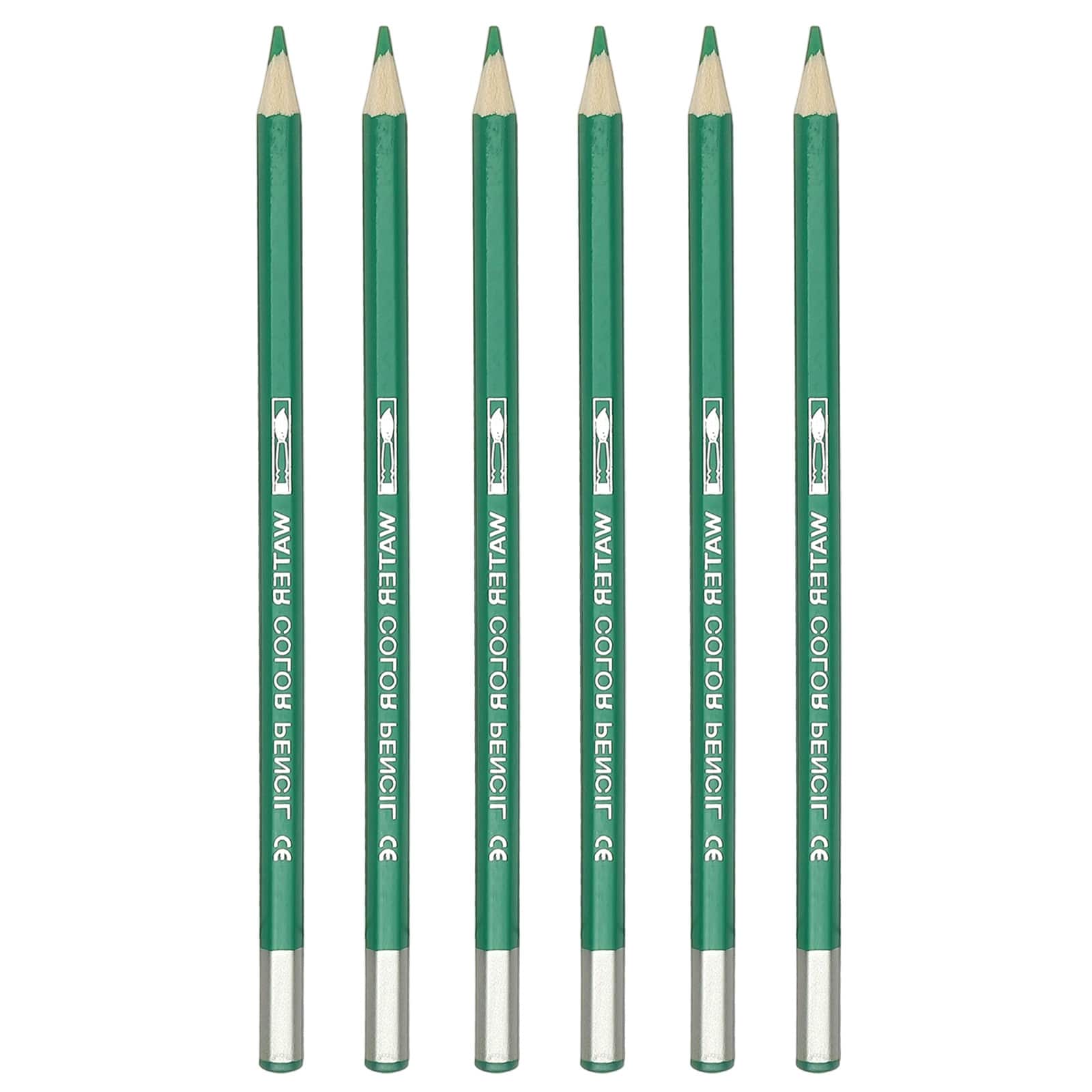 Unique Bargains - Watercolor Pencil, 6Pcs Water Soluble Pencils for Blending, Coloring, Sketch Drawing, Painting - Emerald Green price history on PriceWatchPro