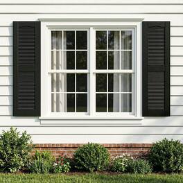 Kadyn - Decorative Faux Shutters, Sturdy, Hassle-Free Design for Indoor & Outdoor Use, 14"x51" - Black