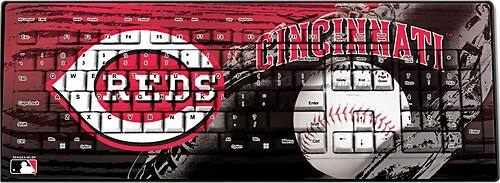 Front Standard. Pangea Brands - Keyscaper Cincinnati Reds Keyboard.