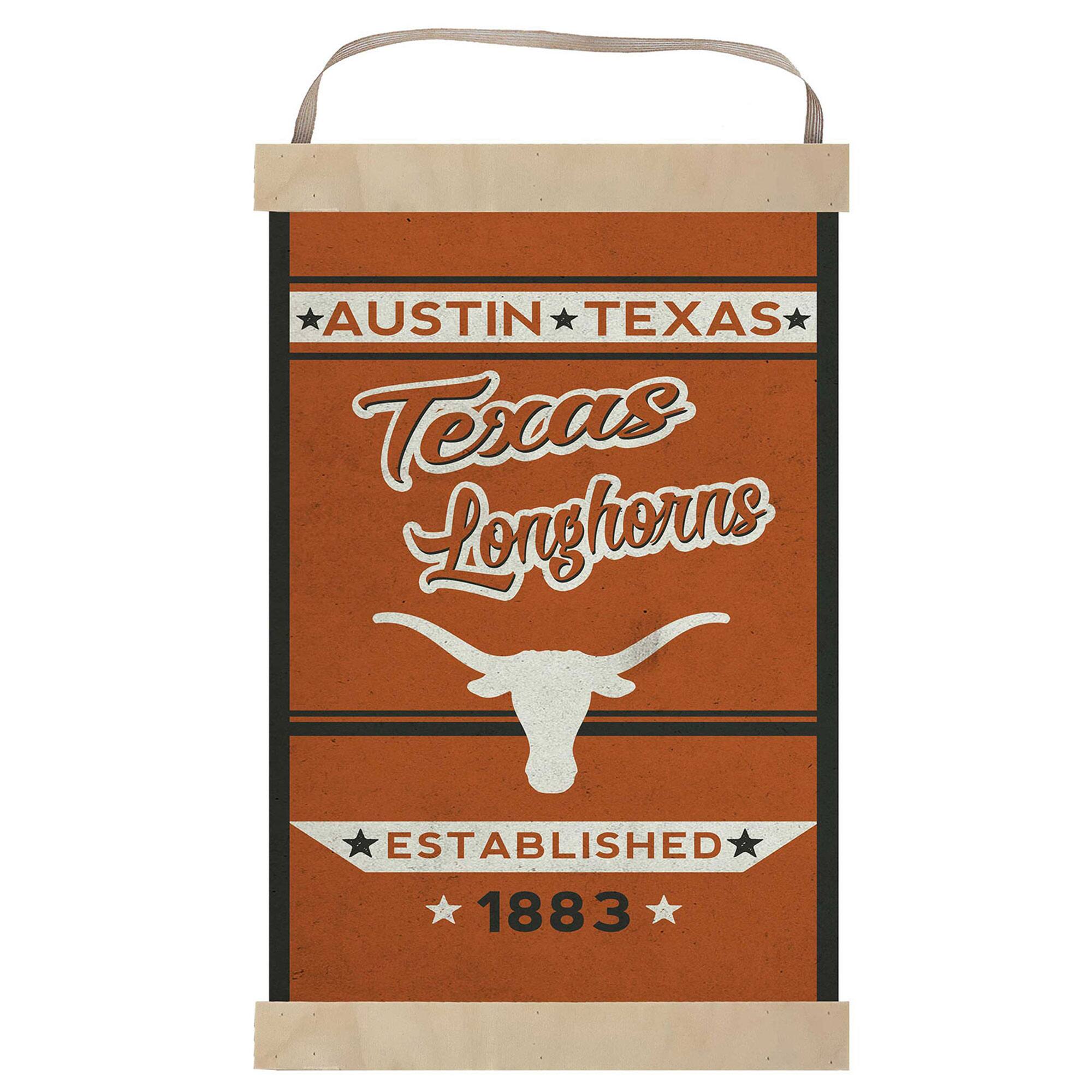 AUSTIN TEXAS  
Texas Longhorns  
ESTABLISHED 1883