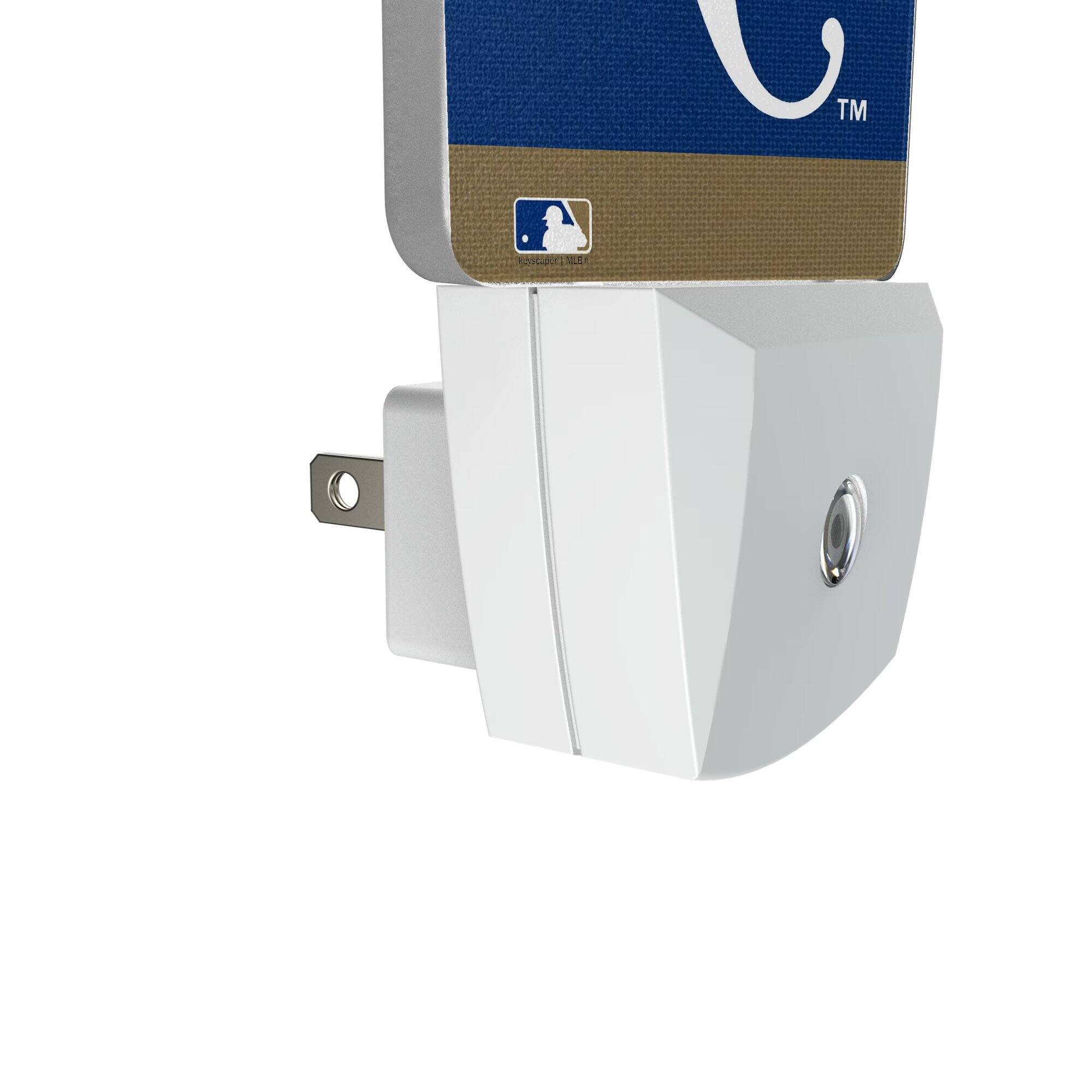 Alt View 2. Keyscaper - Kansas City Royals Stripe Design Nightlight 2-Pack - Multicolor.
