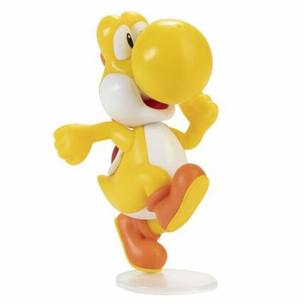 Front. Jakks Pacific - Super Mario World of Nintendo 2.5 Inch Figure | Yellow Yoshi - Yellow.