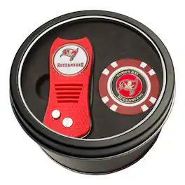Team Golf - Tampa Bay Buccaneers Switch Chip Golf Tin Set - Multicolor
