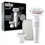 BRAUN Silk-épil 9
Pivoting head
Comfortable & Efficient
Ultimate control for no missed hairs
Up to 4 weeks smooth skin
BRAUN Silk-épil 9
