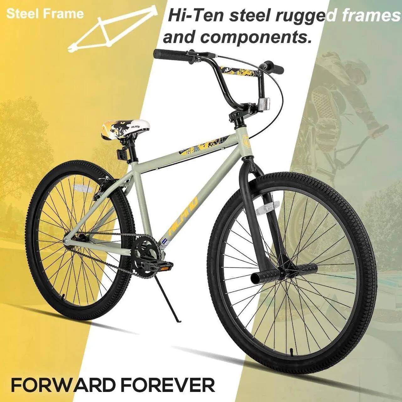 Steel Frame  
Hi-Ten steel rugged frames and components.  
FORWARD FOREVER