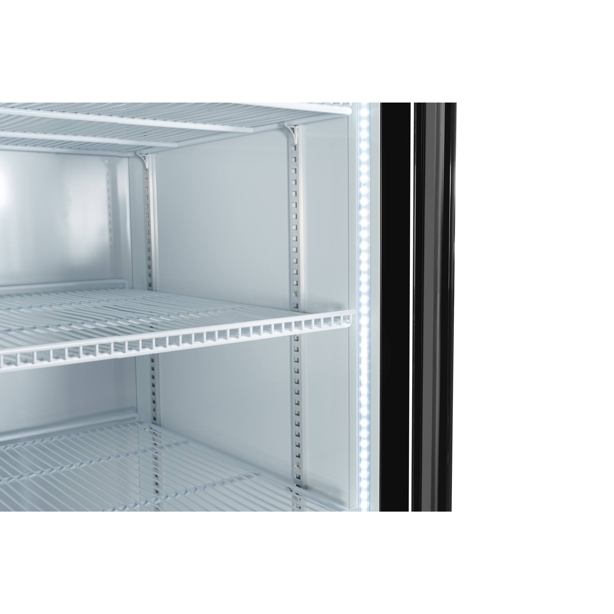 Alt View 8. Koolmore - 45 in. Two Glass Door Merchandiser Refrigerator - 35 Cu. Ft. (MDR-2GD-35C) - Black.