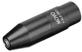 MOVO - FXLR-PRO 3.5mm (TRS) Mini-Jack Female Microphone Adapter to 3-pin XLR Male Connector