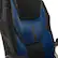 Alt View 14. Serta - Amplify Work or Play Ergonomic High-Back Faux Leather Swivel Executive Chair with Mesh Accents - Black and Cobalt Blue.