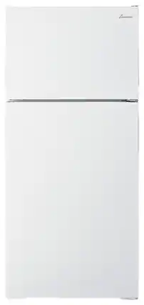 Front. Amana - 14.4 Cu. Ft. Top-Freezer Refrigerator with Dairy Bin - White.