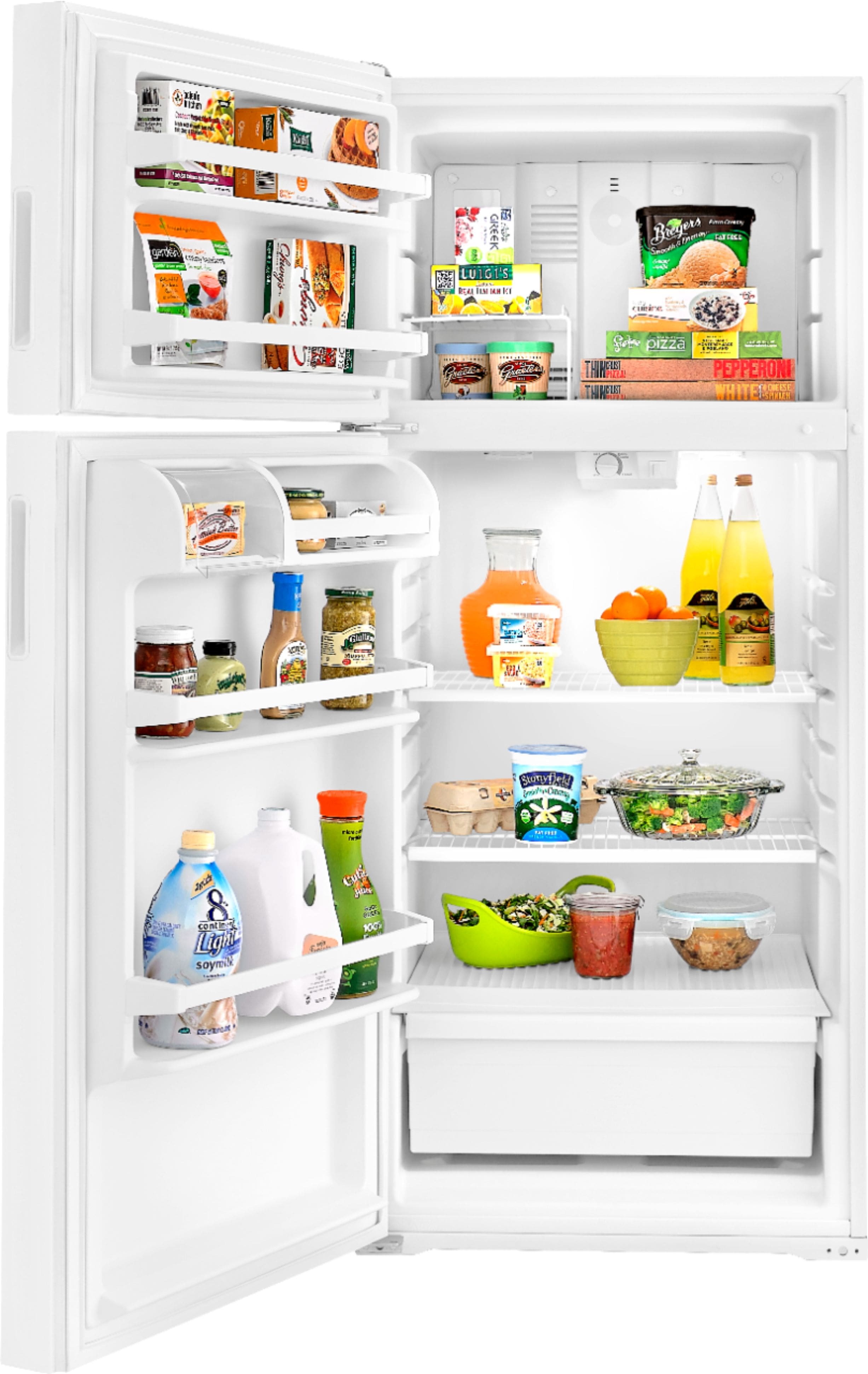 Alt View 12. Amana - 14.4 Cu. Ft. Top-Freezer Refrigerator with Dairy Bin - White.