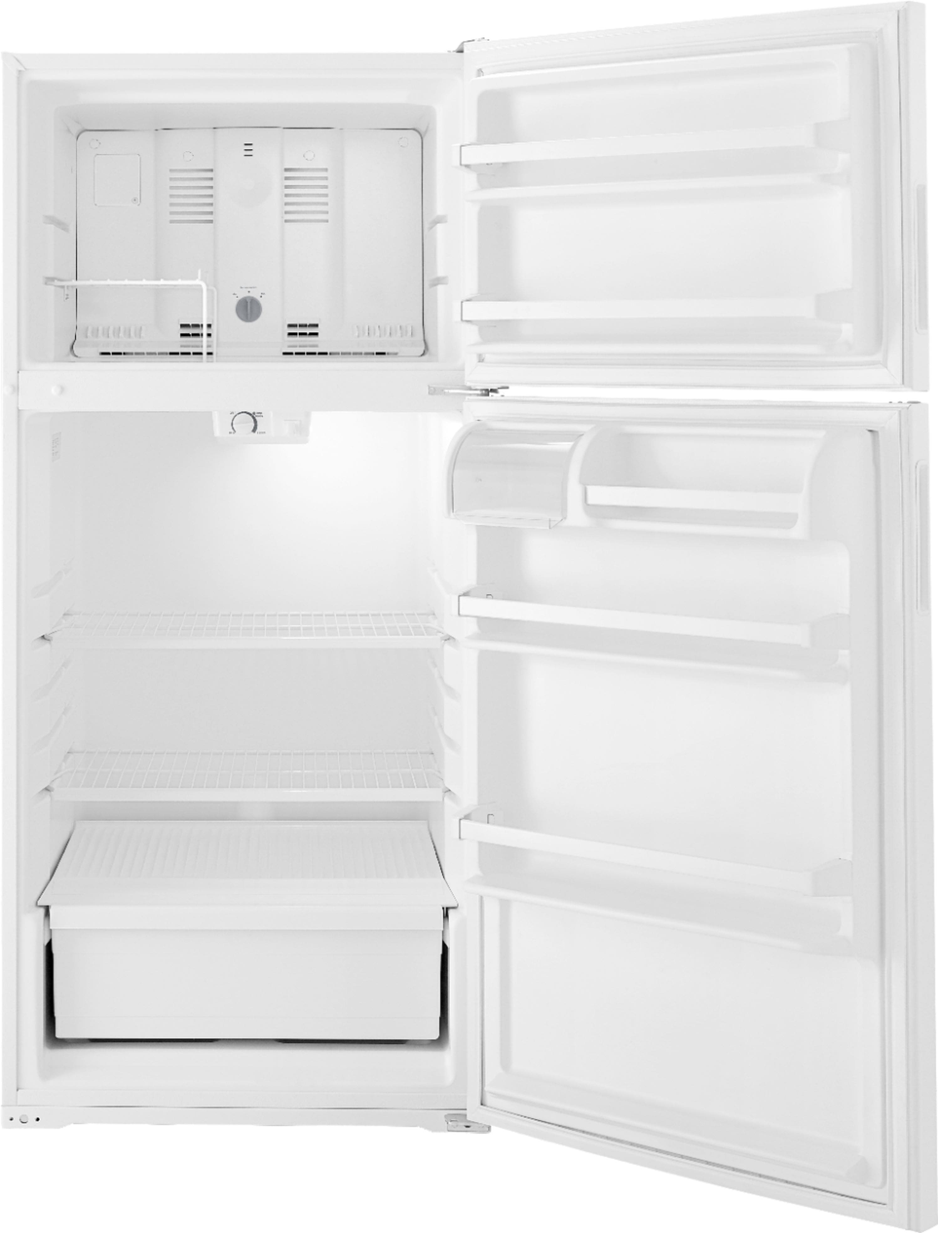 Alt View 2. Amana - 14.4 Cu. Ft. Top-Freezer Refrigerator with Dairy Bin - White.