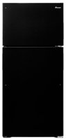 Amana - 14.4 Cu. Ft. Top-Freezer Refrigerator - Black - Front_Zoom