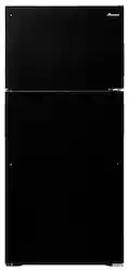 Amana - 14.4 Cu. Ft. Top-Freezer Refrigerator with Dairy Bin - Black - Front_Zoom