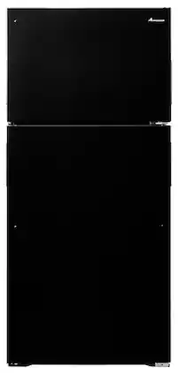 Amana - 14.4 Cu. Ft. Top-Freezer Refrigerator with Dairy Bin - Black