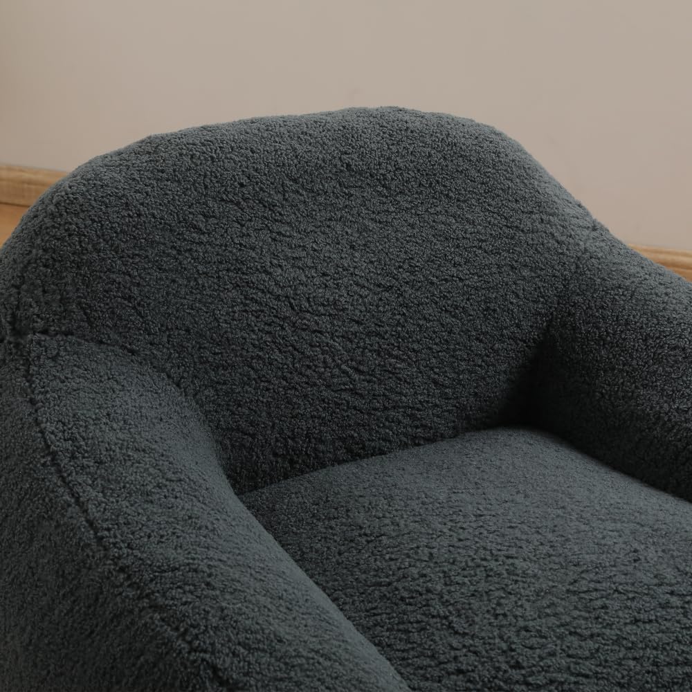 Alt View 5. Trinkets Crazed - Beanbag Chair Bean Bag Chairs for Adults Bean Bags Giant Bean Bag Sofa with Spacious Cushion - dark gray.