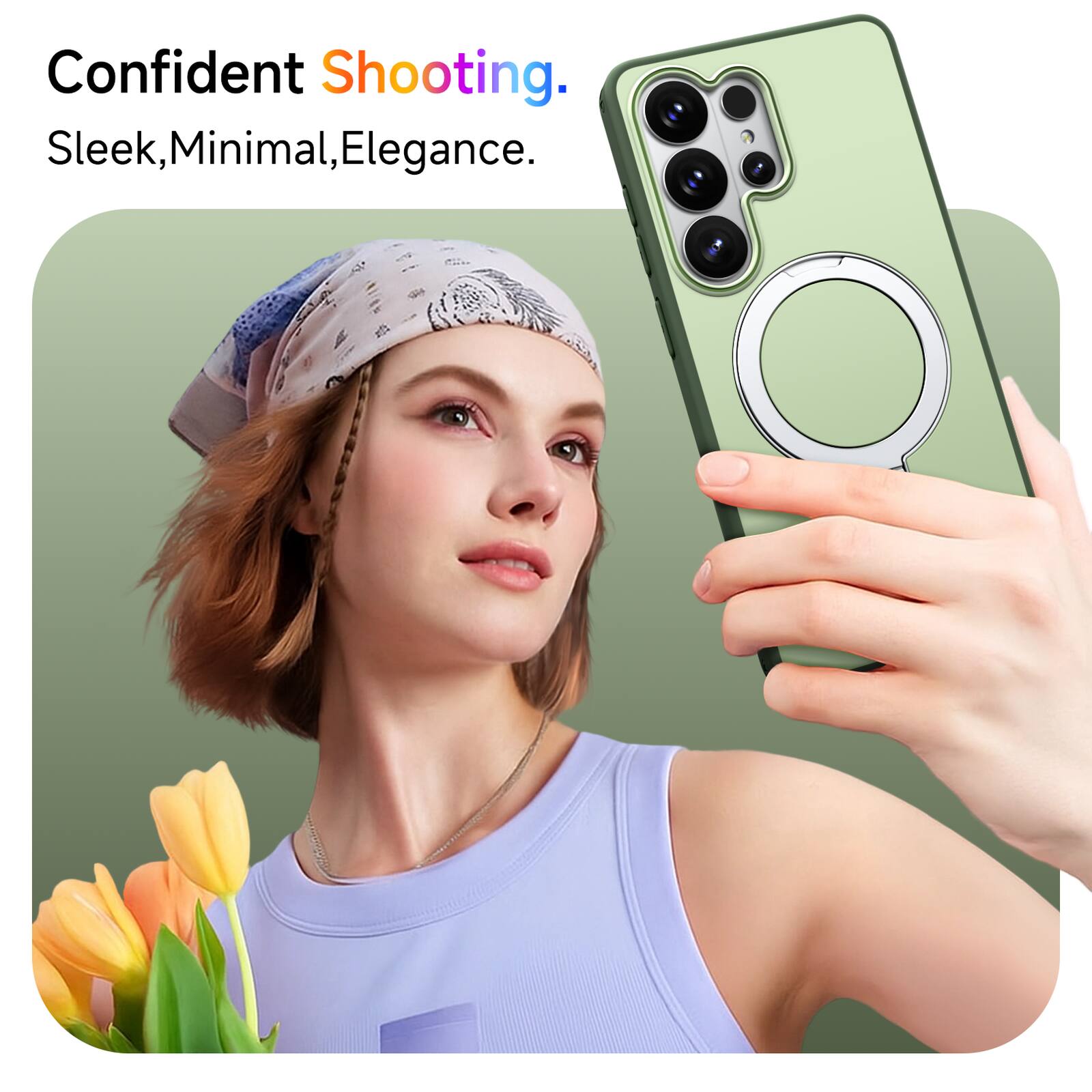 Confident Shooting.  
Sleek, Minimal, Elegance.
