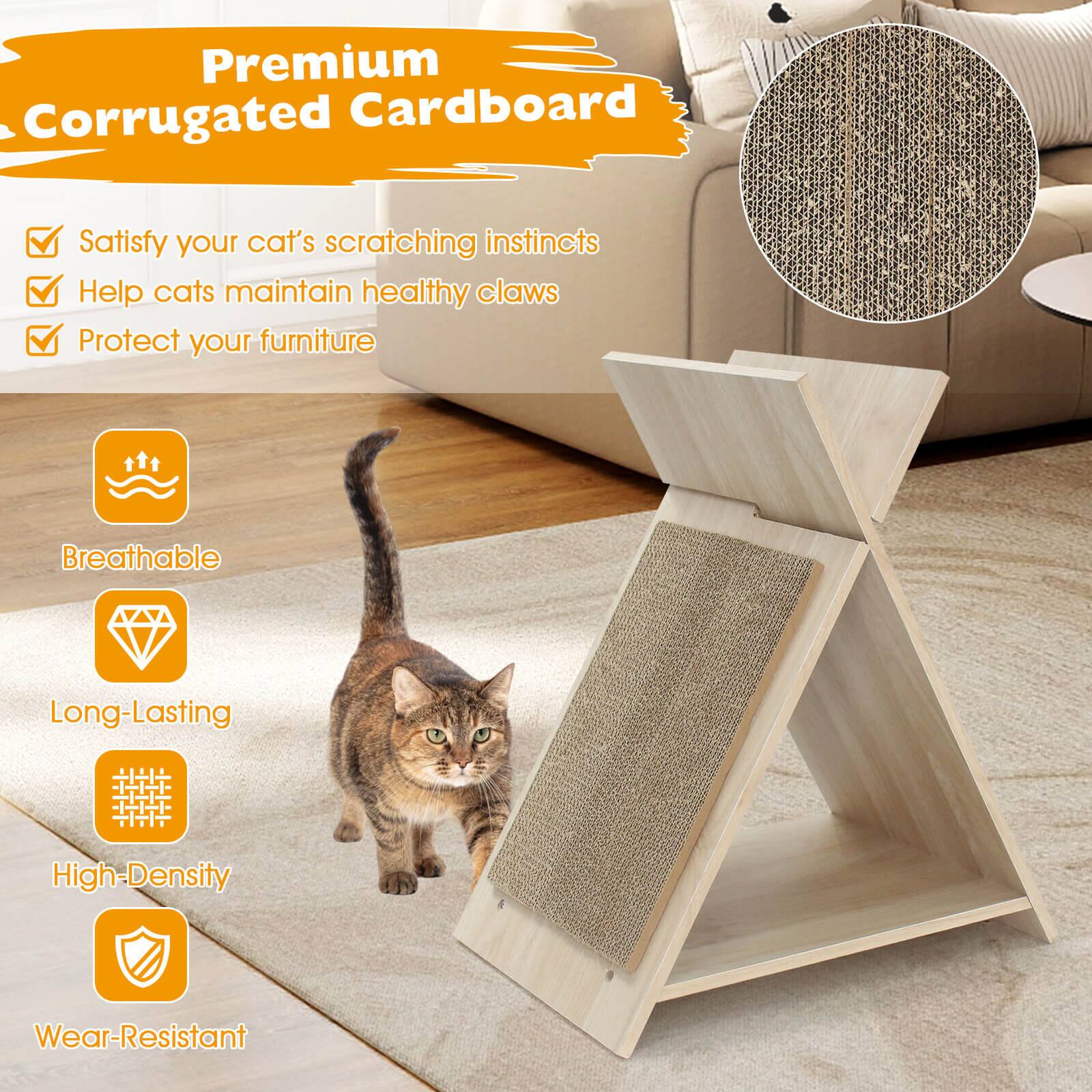 Premium Corrugated Cardboard

- Satisfy your cat's scratching instincts
- Help cats maintain healthy claws
- Protect your furniture

Breathable
Long-Lasting
High-Density
Wear-Resistant