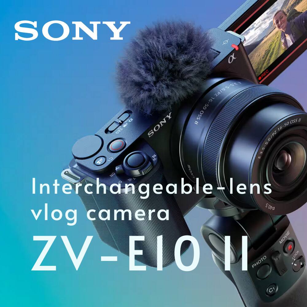 SONY

Interchangeable-lens vlog camera

ZV-E10 II