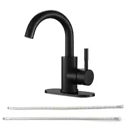 Black Bathroom Faucet Single Hole Single Handle