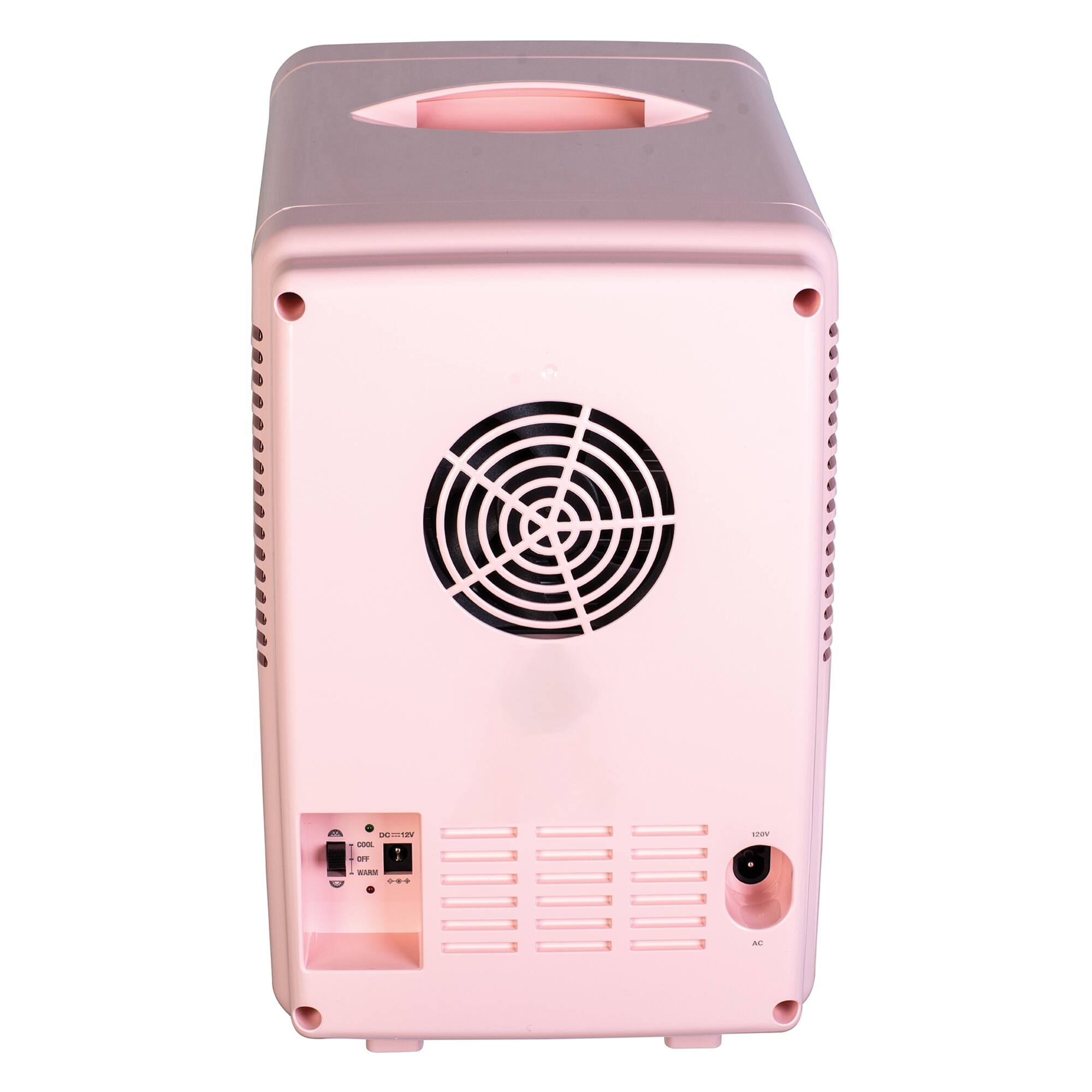 Alt View 10. Frigidaire - 6.5-L 9-Can Mini Portable Personal Fridge with Lighted Mirror Door - Pink.