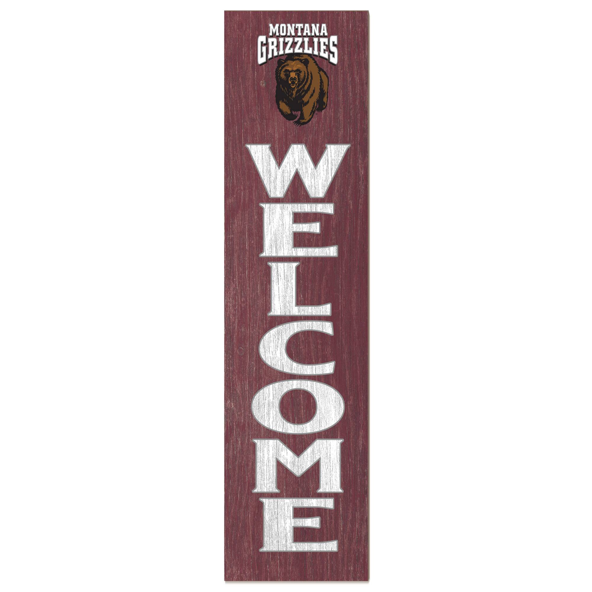 Montana Grizzlies 12'' x 48'' Welcome Leaner