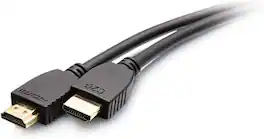 C2G - Plus Series C2G10411 6 Feet Ultra High Speed HDMI Cable - in-Wall CL2 Rated - 8K 60 Hertz - M/M - Black