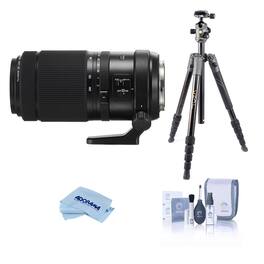 Bundle - Fujifilm - GF 100-200mm f/5.6 R LM OIS WR Lens with VEO 3 GO 235AB Tripod Kit