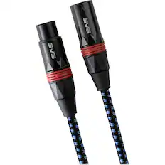 Front. SVS - SoundPath 6.56' Balanced XLR Audio Cable (2-Pack) - Blue/Black.