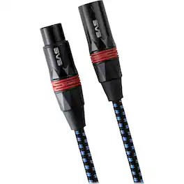 SVS - SoundPath 6.56' Balanced XLR Audio Cable (2-Pack) - Black/Blue