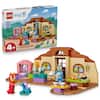 LEGO BLUEY. 11221 School with Rusty and Bluey 106 pcs/pzs - dy MUP - - - N CHOKING HAZARD WARNING ur - 1 HWS 4+ NN milton Smull ptr - -
