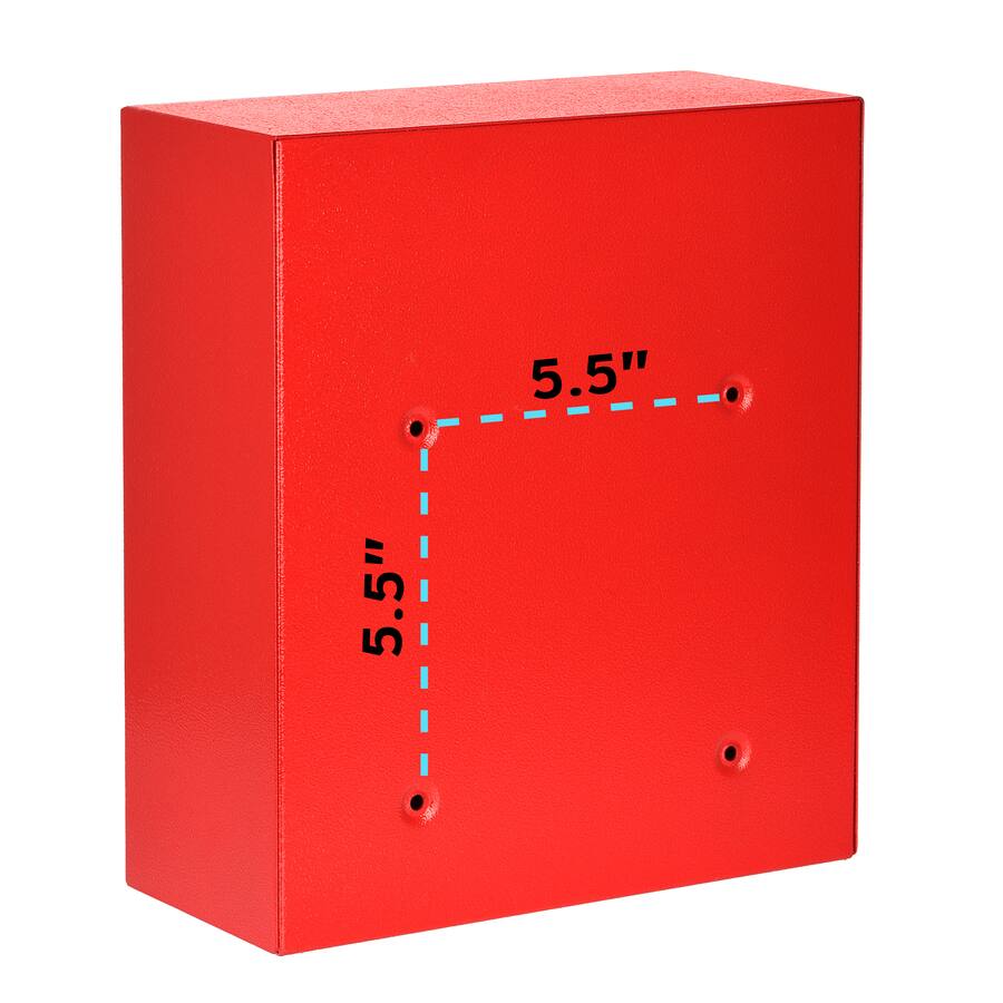 AdirOffice Drop Box Medium Steel Wall Mounted Drop Box Mailbox with Key ...