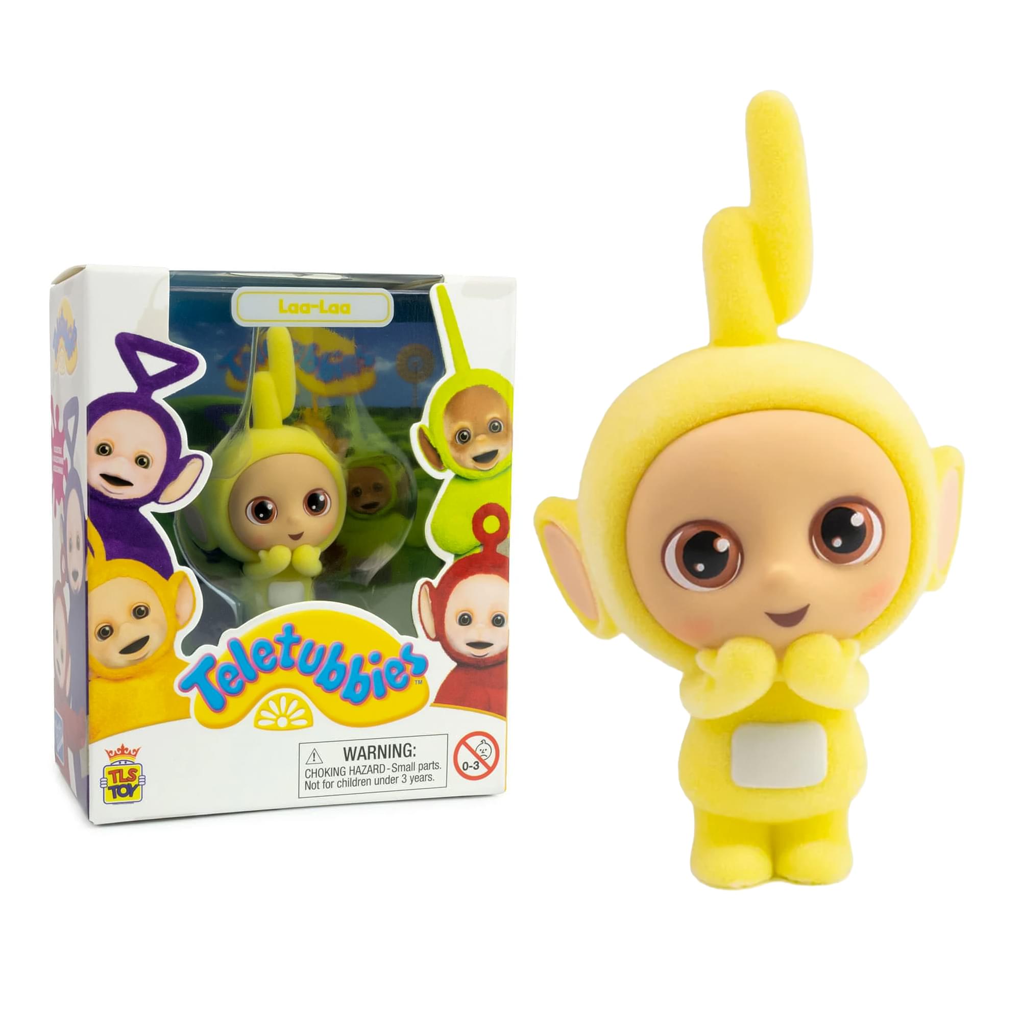 Teletubbies 2.5-Inch Flocked Collectible Figure | Laa Laa
