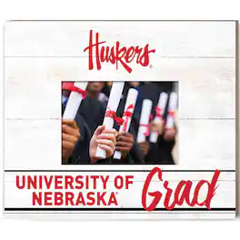 Jardine - Nebraska Huskers 11'' x 13'' Grad Picture Frame - White