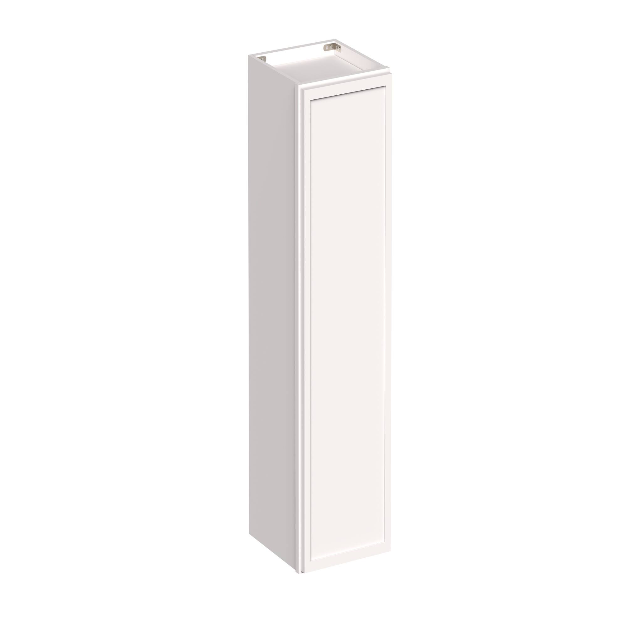 Angle. Boyel Living - 12-in W x 36-in H x 12-in D Slim Shaker RTA Kitchen Wall Cabinet with Soft-Close - Snow White.