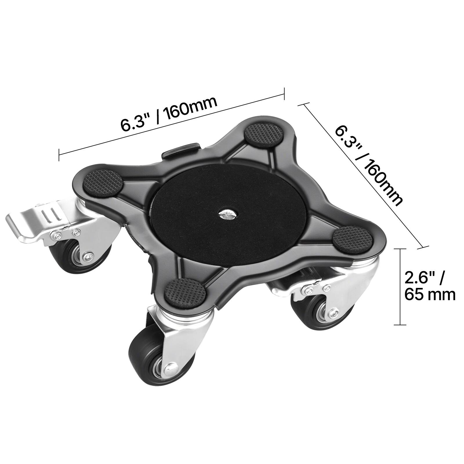 - 6.3" / 160mm
- 6.3" / 160mm
- 2.6" / 65 mm