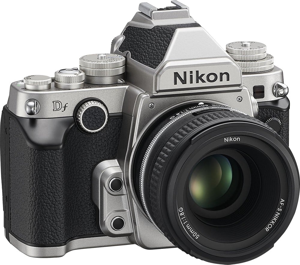 Best Buy: Nikon 16.2 Megapixel Digital SLR Camera with Lens 50 mm Silver Df