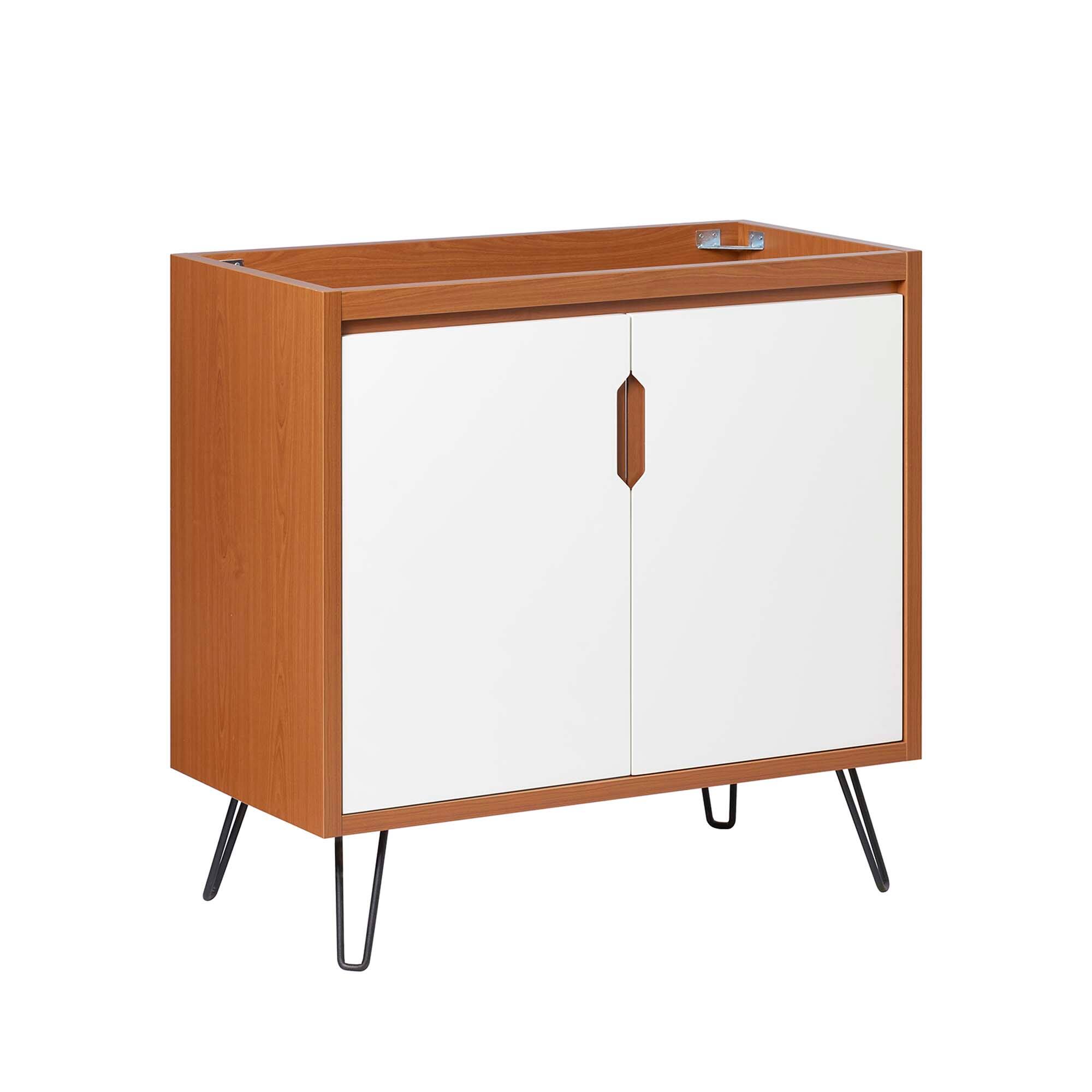 Angle. Modway - Energize Bathroom Cabinet Basin Not Included - Cherry White.
