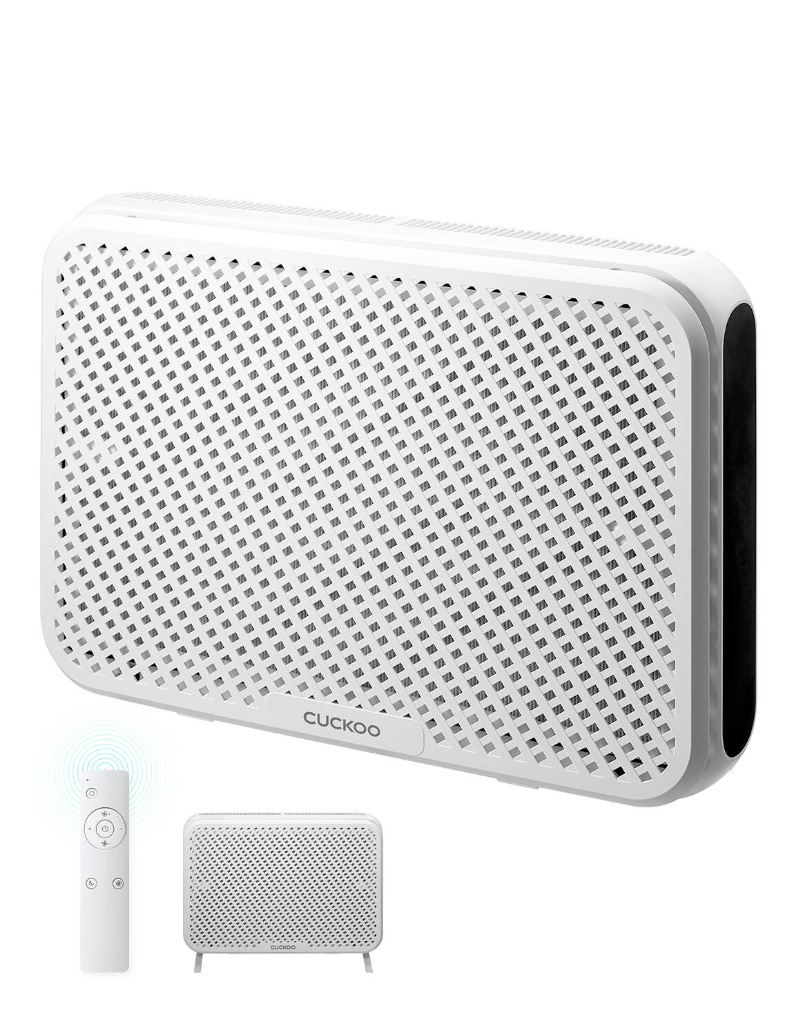 Angle. Cuckoo - Cuckoo Air Purifier Wall Mount with True Hepa Filter CAC-AA0910FW - Matte White.