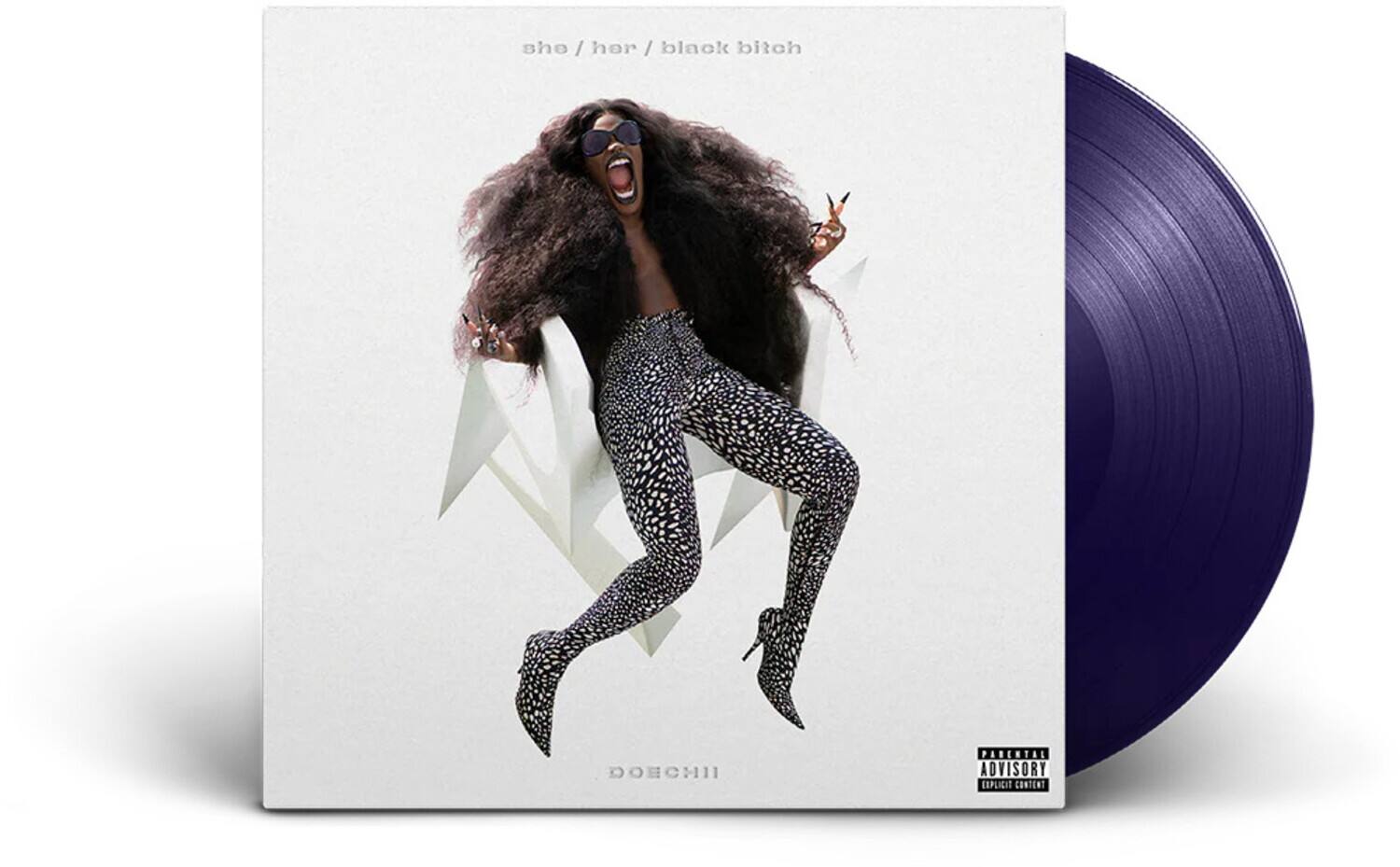 Doechii She / Her / Black Bitch Limited Midnight Indigo Colored Vinyl 7 ...
